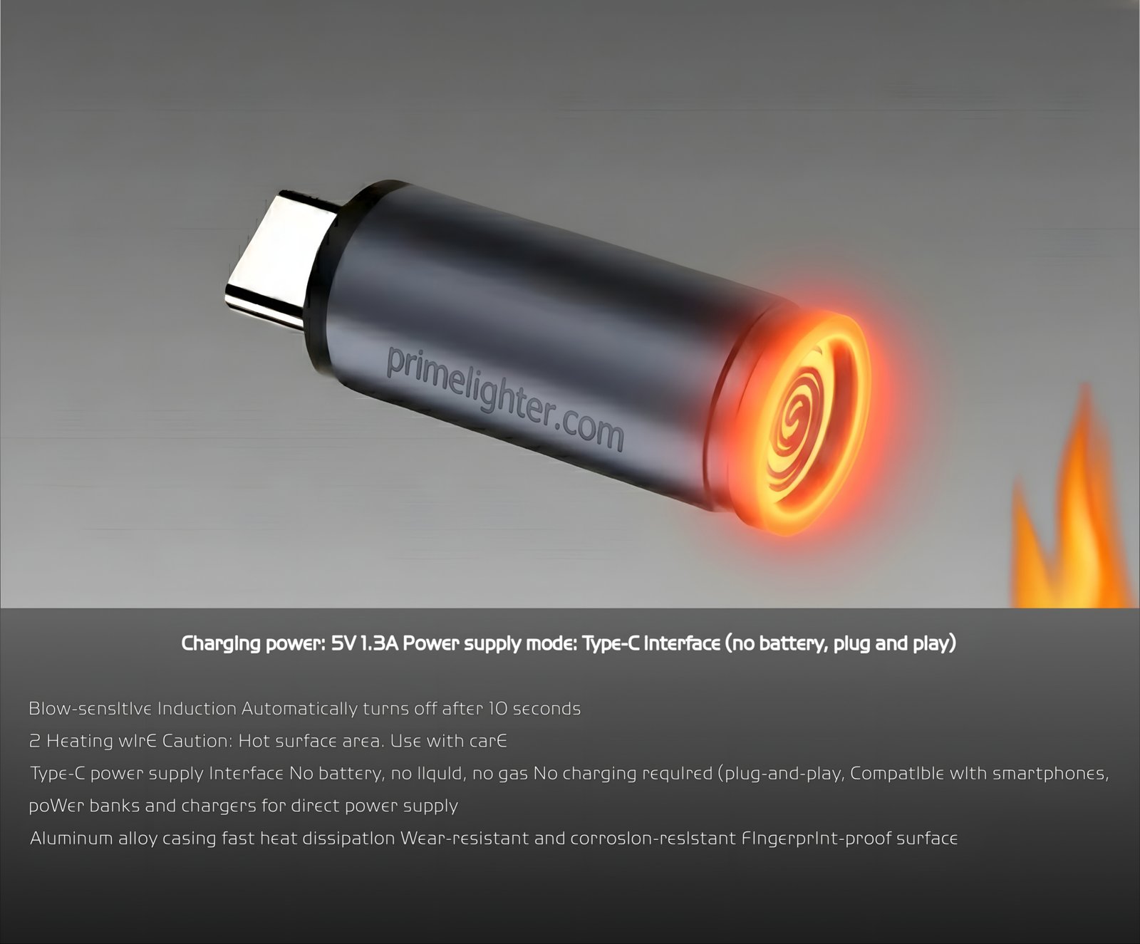 Primelighter sur table